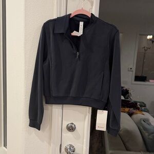 Lululemon Athletica Navy Quarter-Zip Sweatshirt